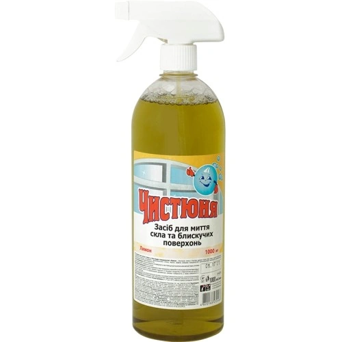 Засіб для миття скла Лимон спрей Чистюня Glass Cleaner Spray Lemon 1л