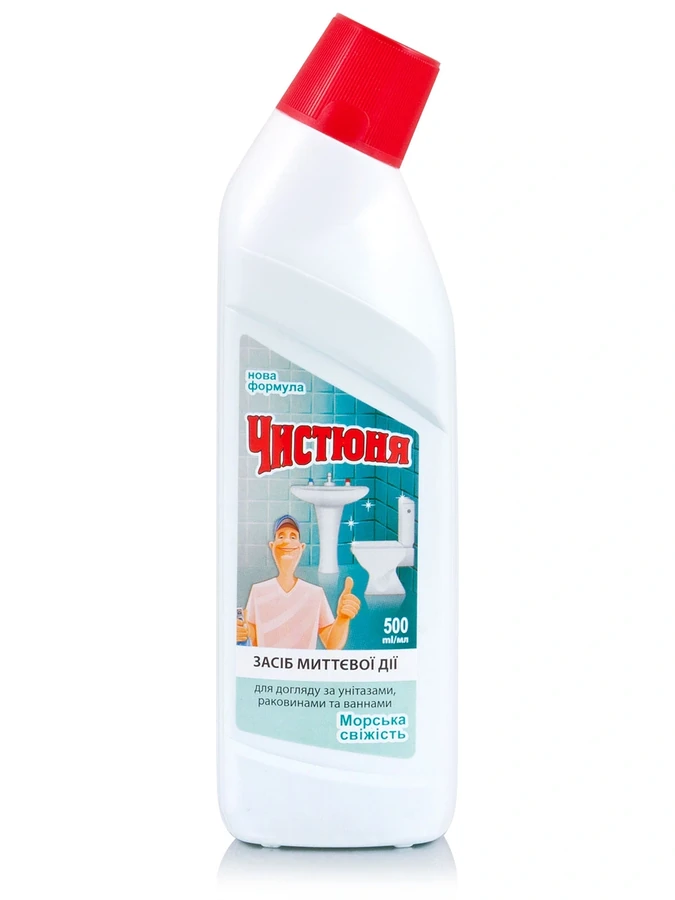 Засіб для догляду за унітазами Морська Свіжість Чистюня Care Products Toilets Sea Freshness 500мл