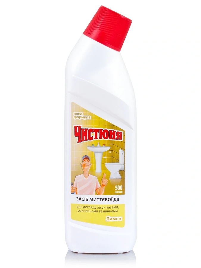 Засіб для догляду за унітазами Лимон Чистюня Care Products Toilets Lemon 500мл
