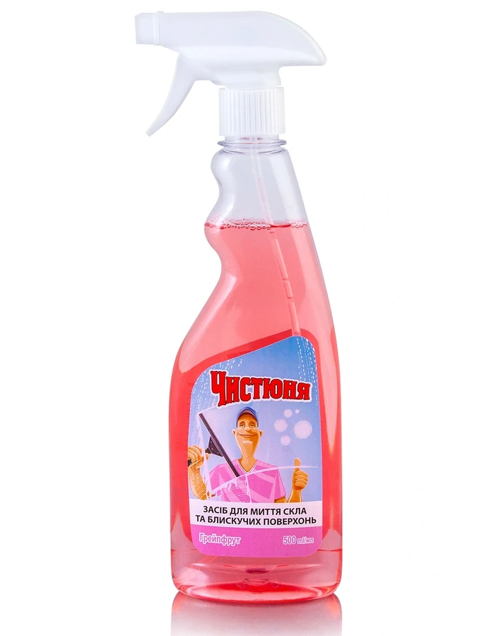Засіб для миття скла Грейпфрут спрей Чистюня Glass Cleaner Spray Grapefruit 500мл