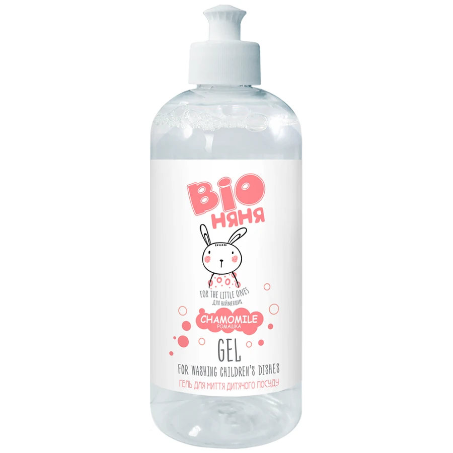 Гель для миття дитячого посуду BIO Няня Gel for Washing Children Dishes Camomile ромашка 500 мл