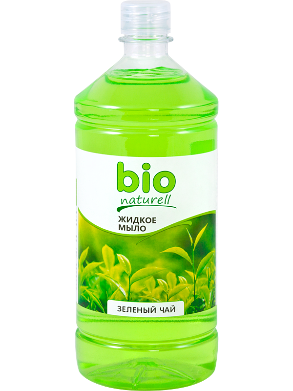 Рідке мило Зелений чай Bio naturell Liquid Soap Green Tea Stepney запаска 1000мл
