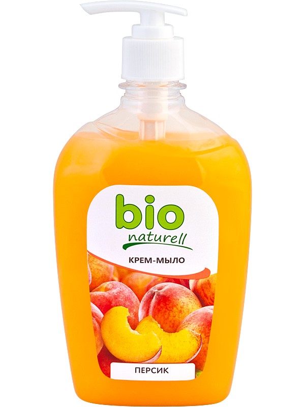Крем-мило Персик Bio naturell Cream-Soap Peach 500мл