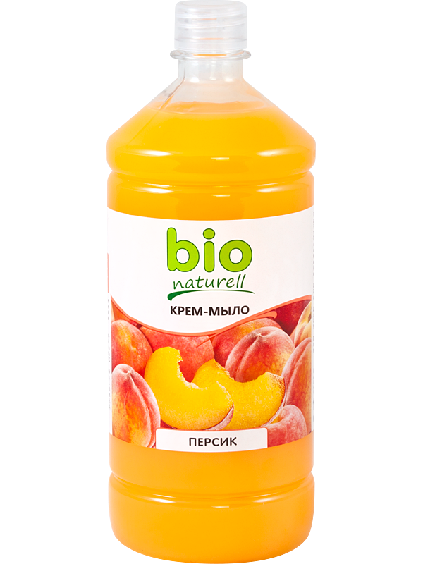 Крем-мило Персик Bio naturell Cream-Soap Peach Stepney запаска 1000мл