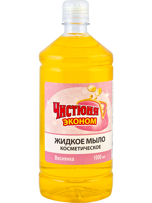 Рідке мило косметичне Веснянка Чистюня Liquid Soap Cosmetic Vesnyanka 1л