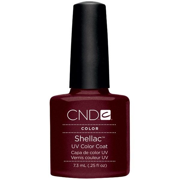 Гель-лак CND Shellac Dark Lava бордовий з мікроблискітками 7,3 мл