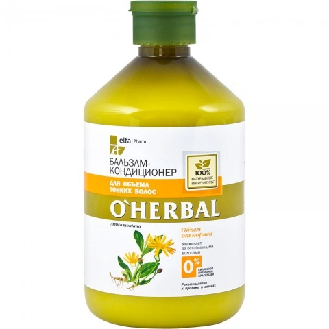 OHerbal Balm-Conditioner for Volume of Fine Hair 500 мл