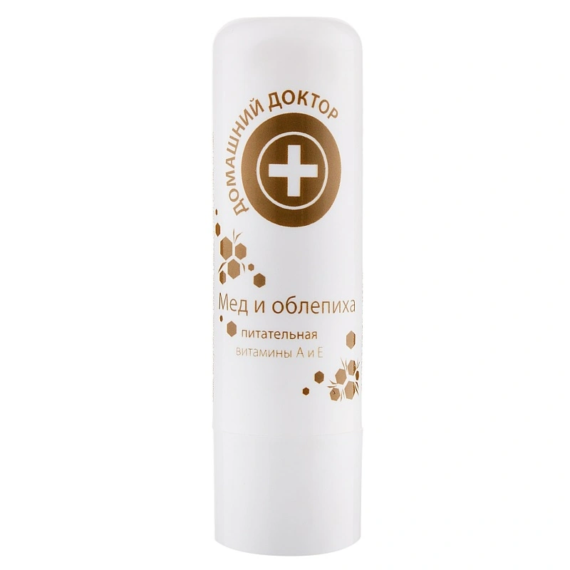Гігієнічна помада "Мед та обліпиха" Домашний Доктор (The Doctor) Lip Balm Honey and Buckthorn 3,6 г