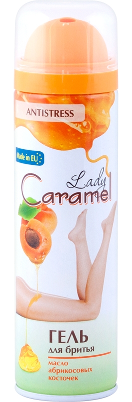 Гель для гоління з олією абрикосових кісточок Lady Caramel Shaving Gel 200 мл