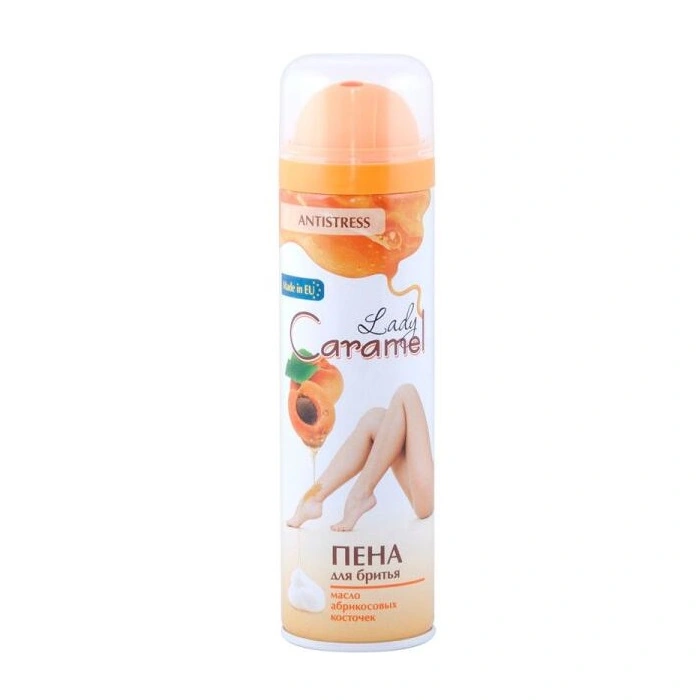 Піна для гоління з олією абрикосових кісточок Lady Caramel Shaving Foam 200 мл