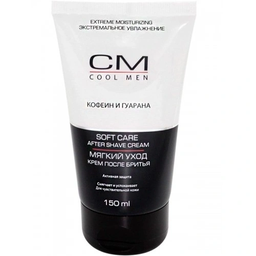 Крем після гоління М`який догляд для чоловіків Cool men After Shave Cream Soft care 150мол