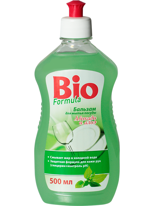 Бальзам для миття посуду авокадо та алое BIO Formula Balm for Dishwashing Avocado and Aloe 500мл