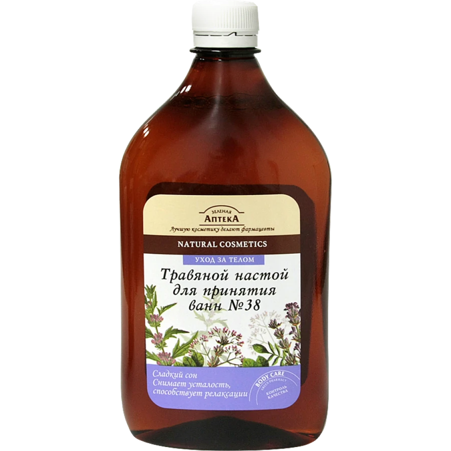 Настій для ванн №38 Солодкий сон Зелена аптека Infusion Bath №38 Sweet Dream 580мол