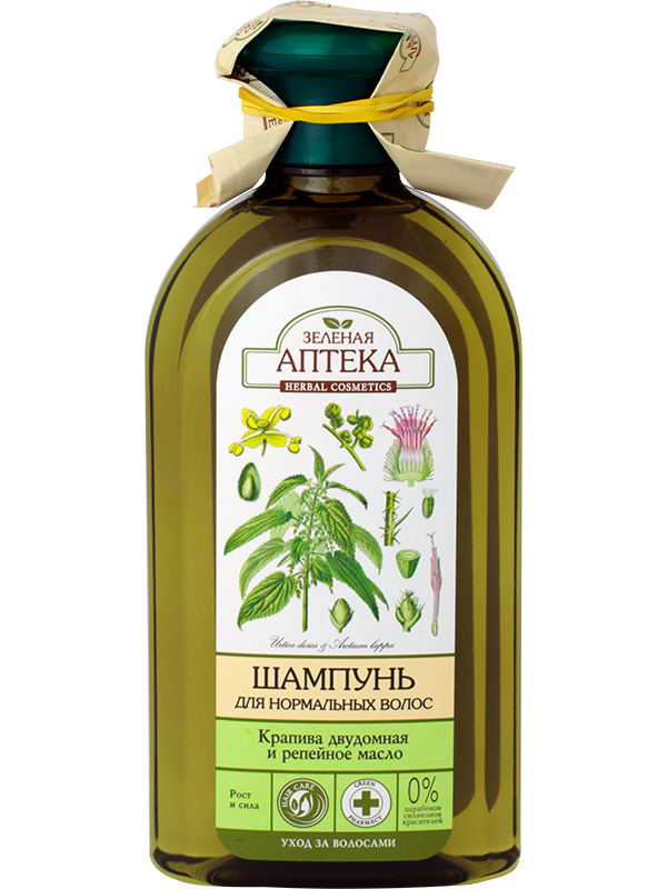 Зелена аптека Shampoo Nettle and Burdock Oil 350 мл
