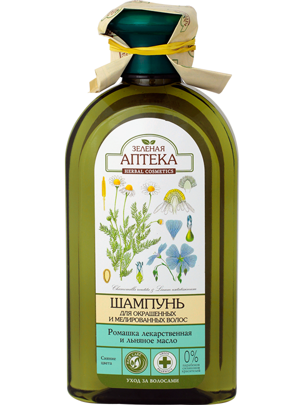 Зелена аптека Hair Shampoo Chamomile and Flaxseed Oil 350 мл