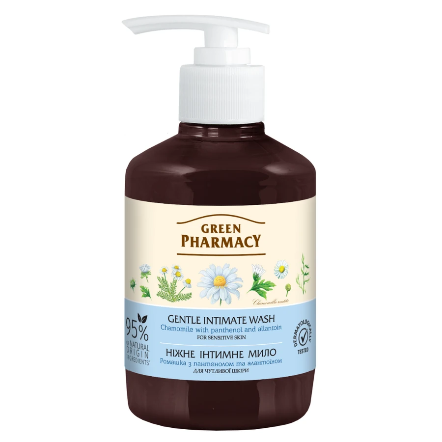 Green Pharmacy Gentle Intimate Wash Chamomile with Panthenol and Allantoin 370 мл
