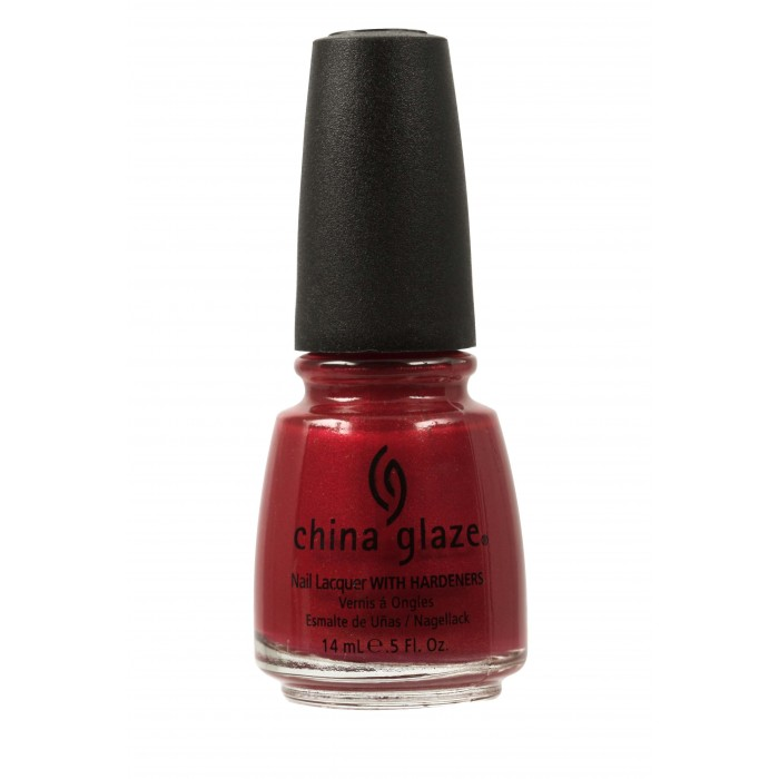 Лак China Glaze Go Crazy Red темно-червоний, перламутр 14 мл