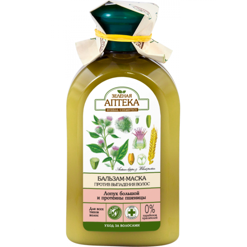 Зелена аптека Balm Conditioner Against Hair Loss Burdock and Wheat Proteins 300 мл