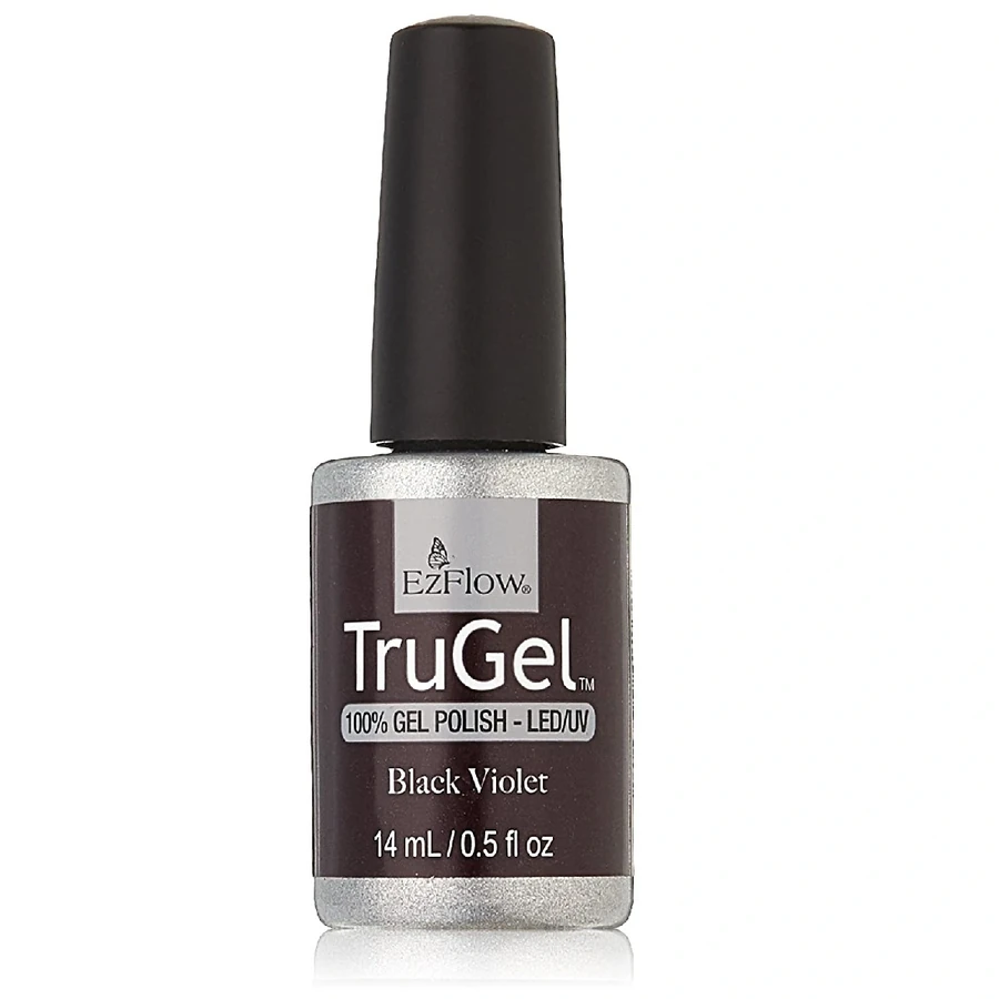 Гель-лак EzFlow TruGel Black Violet баклажановий, емаль 14 мл