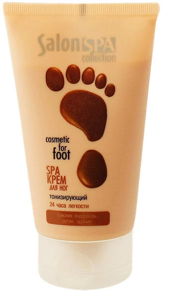 SPA-крем для ніг тонізуючий 24 години легкості Salon Professional SPA Foot Cream Toning 150мол
