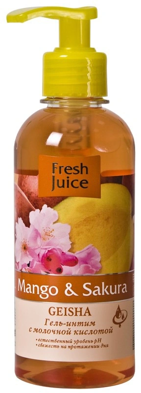 Fresh Juice Gel Intim Mango and Sakura 300мол