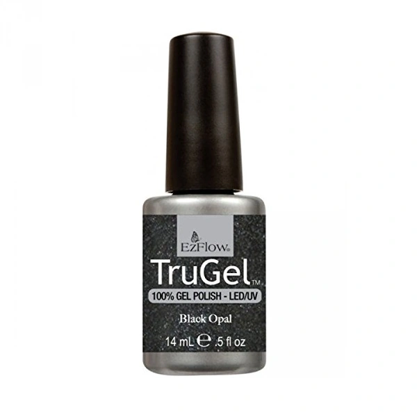 Гель-лак EzFlow TruGel Black Opal сірий із шиммером 14 мл