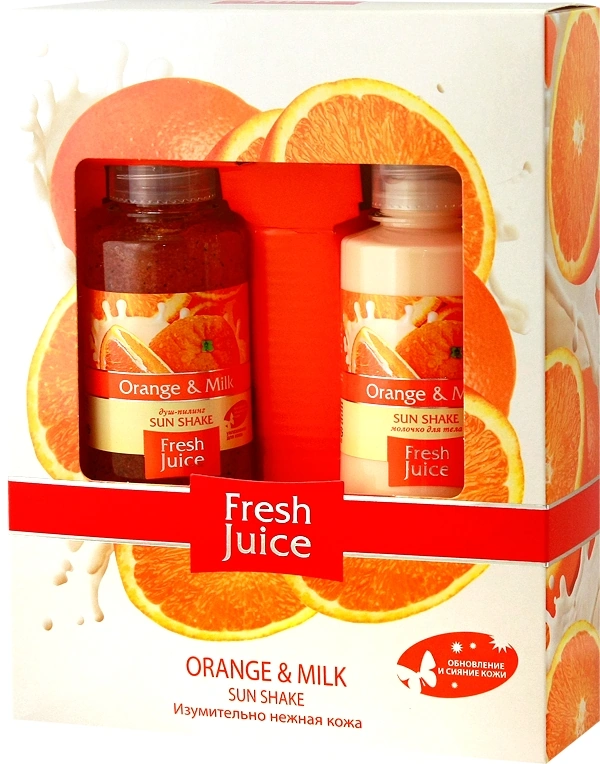 Fresh Juice Cosmetic Set Milk + Shower Peeling