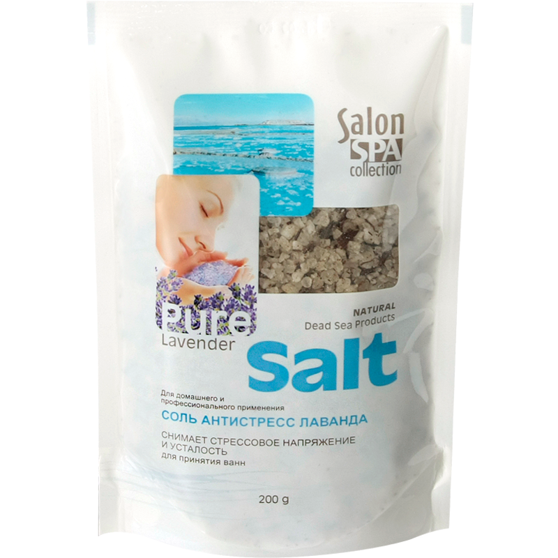 Сіль Антистрес з лавандою Salon Professional SPA Salt Antistress 200г