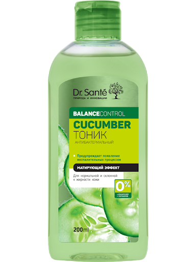 Антибактеріальний тонік Dr.Sante Tonic Cucumber Balance Control 200 мл