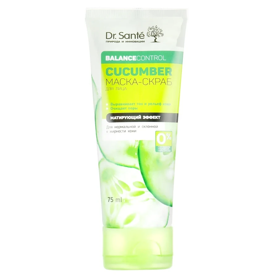 Маска-скраб для обличчя огірковий Dr.Sante Mask-Scrub 75 мл