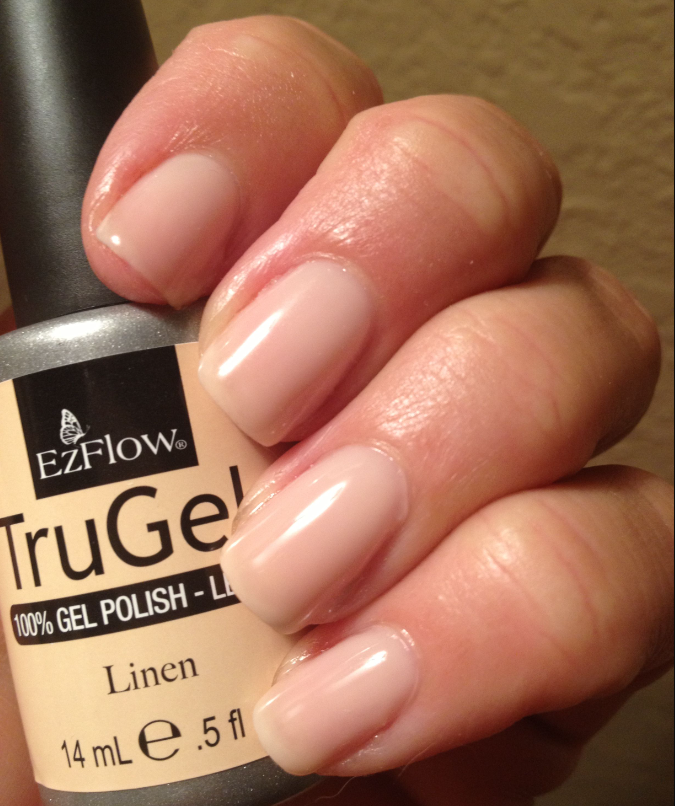Гель-лак EzFlow TruGel Linen світло-бежевий, емаль 14 мл