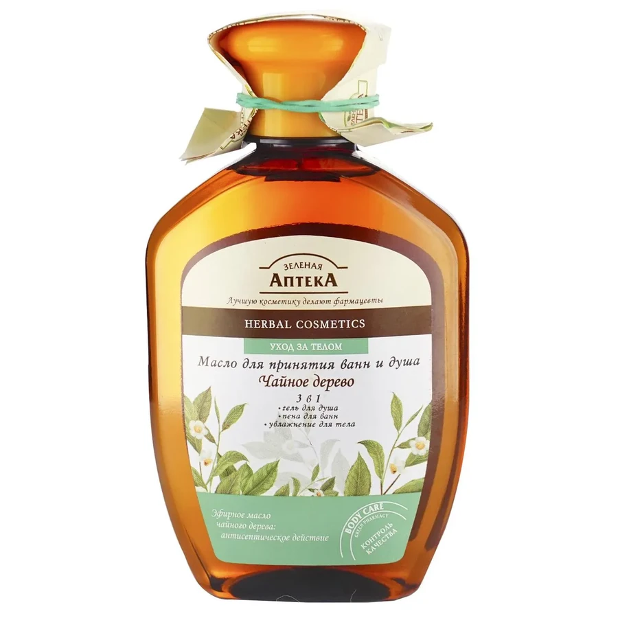 Олія для ванни Чайне дерево Зелена аптека Oil Bath Tea Tree 250 мл