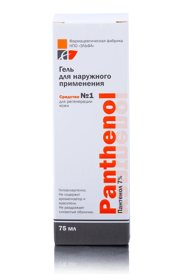 Гель для зовнішнього застосування Panthenol Elfa Pharm Panthenol Gel for External Use 75мл