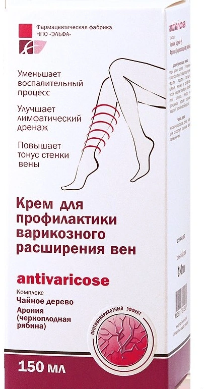 Elfa Pharm Farnesol Cream for Prevention of Varicose Veins 150мол