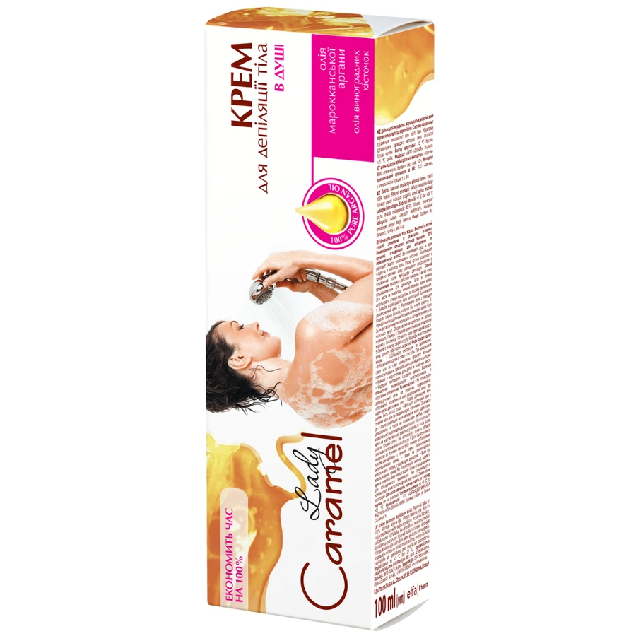 Крем для депіляції тіла у душі Lady Caramel Cream for Depilation in the Shower 100 мл