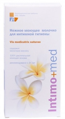Ніжне миюче молочко для інтимної гігієни Elfa Pharm Intimo+med Milk для Intimate Hygiene 250мл