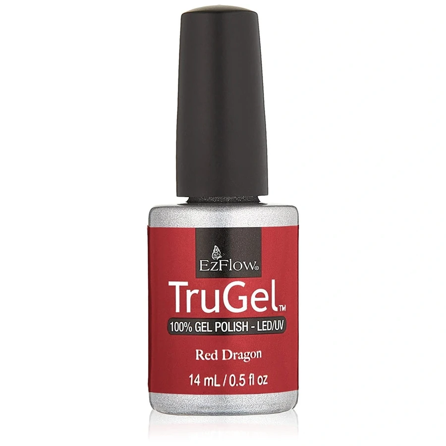 Гель-лак EzFlow TruGel Red Dragon червоний з блискітками 14 мл