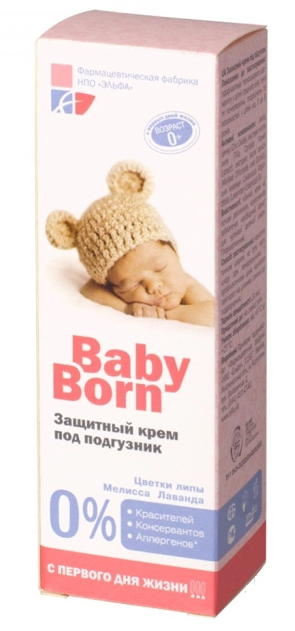 Захисний крем під підгузник Baby Born Elfa Pharm BabyBorn Nappy Cream 75 мл