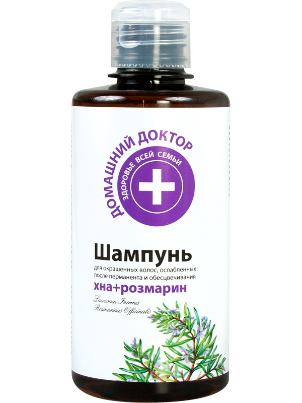 Домашний Доктор (The Doctor) Shampoo Henna Rosemary для квітів 300мл