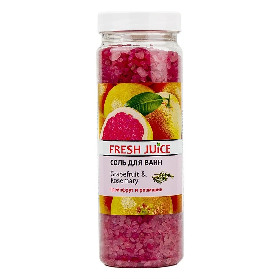 Сіль для ванни Грейпфрут та Розмарин Fresh Juice Bath Salt Grapefruit and Rosemary 700 г