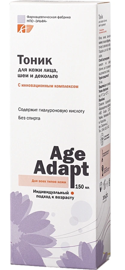 Тонік для обличчя, шиї та декольте Age Adapt Elfa Pharm AA Facial Toner 150мол