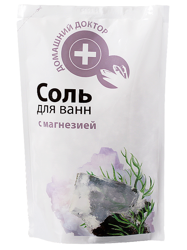 Сіль для ванни з магнезією Домашний Доктор (The Doctor) Salt with Chalk doypack дой-пак 500 г