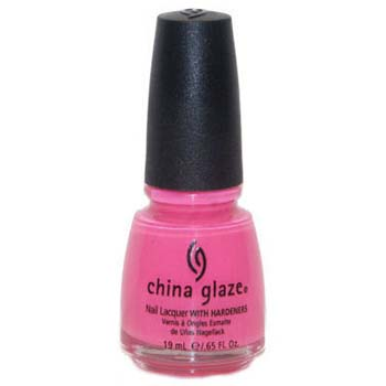 Лак China Glaze Shocking Pink Lacquer неоновий рожевий, емаль 14 мл