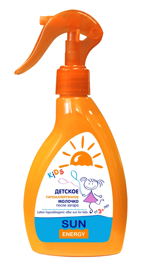 Дитяче гіпоалергенне молочко після засмаги Sun Energy Kids Hypoallergenic Milk after Sun 200 мл