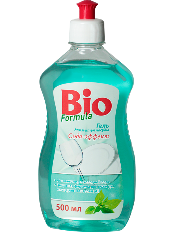 Гель для миття посуду Сода-ефект BIO Formula Gel для Dishwashing Soda Effect 500мл