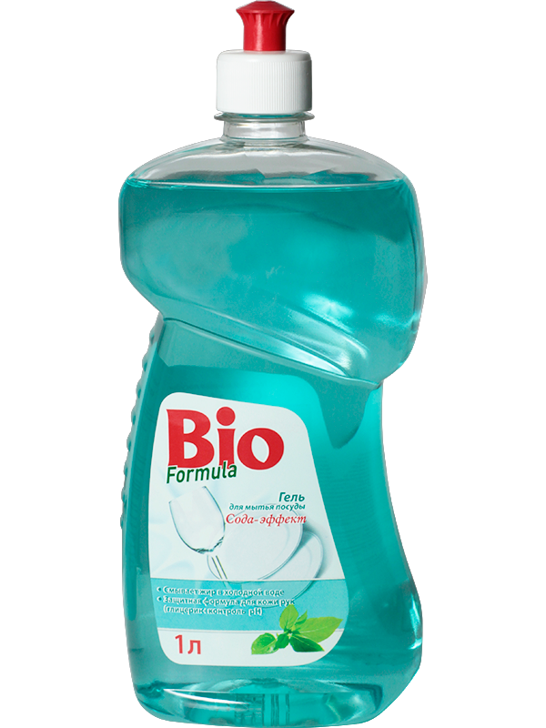 Гель для миття посуду Сода-ефект BIO Formula Gel для Dishwashing Soda Effect 1л