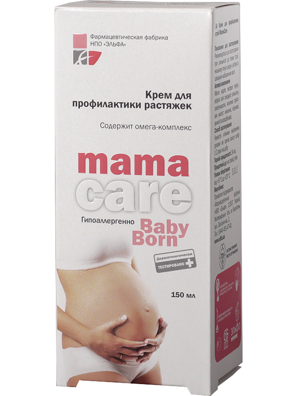 Крем для профілактики розтяжок Elfa Pharm MamaCare Cream for Prevention of Stretch Marks 150мол