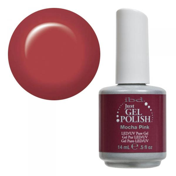 Кавовий рожевий IBD Just Gel Polish Mocha Pink світлий рожево-кавовий, емаль 14 мл