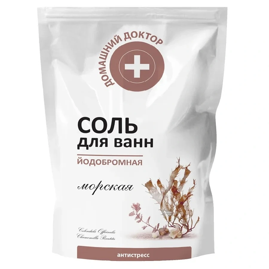 Сіль для ванни йодобромна Домашний Доктор (The Doctor) Salt Iodine-Bromine дой-пак 500 г