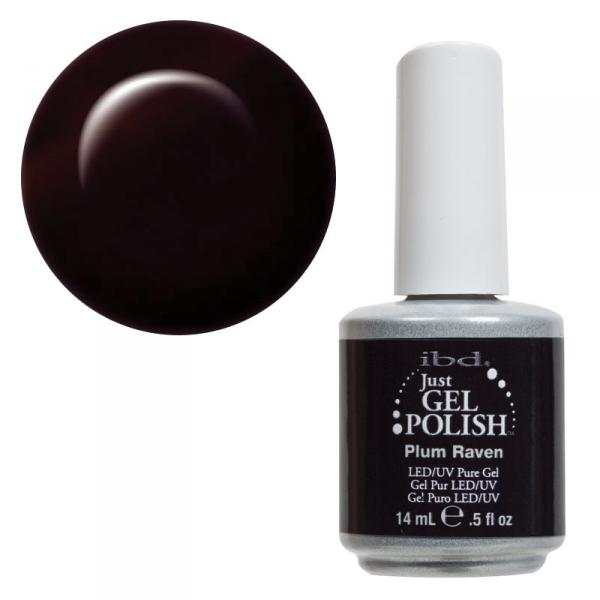 Синя-чорна злива IBD Just Gel Polish Plum Raven баклажановий, емалевий 14 мл